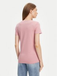 Guess T-Shirt O5RI01 KBBU1 Różowy Regular Fit. Czerwone t-shirty Guess, m, z aplikacjami, z bawełny, bez kołnierzyka, bez ramiączek. Za 129.99 zł.