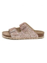 SABOKETS Klapki w kolorze złoto-jasnoróżowym rozmiar: 42. Różowe klapki SABOKETS, bez wzorów, z otwartym noskiem, bez obcasa. Za 126.99 zł.