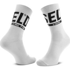Skarpety Wysokie Unisex DIESEL - Skm Ray 00S6U0 0QATV 100 White. Białe skarpety Diesel, bez wzorów, z bawełny. Za 49.00 zł.