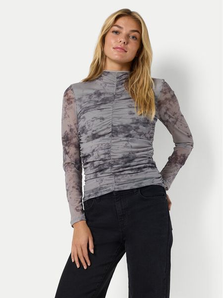 Noisy May Bluzka Iggy 27031592 Szary Slim Fit. Szare bluzki Noisy may, s, bez wzorów, z syntetyku, bez kołnierzyka, bez ramiączek. Za 79.99 zł.