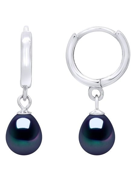 Pearl Addict Srebrne kolczyki-kreole z perłami i cyrkoniami rozmiar: onesize. Niebieskie kolczyki Pearl Addict, z cyrkonią, srebrne. Za 130.99 zł.