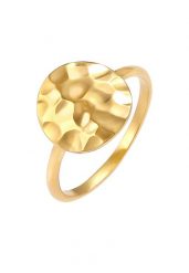 Elli Damski pierścionek z kutą płytką srebro 925 Sterling Silver Pierścionki 1 ct. Szare pierścionki Elli, srebrne. Za 279.64 zł.