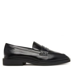 Lordsy Calvin Klein. Czarne lordsy Calvin Klein, bez wzorów, bez obcasa, bez zapięcia. Za 649.99 zł.