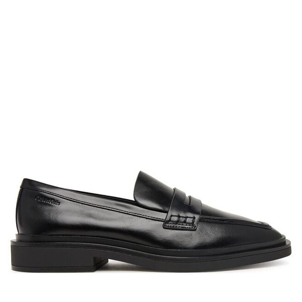 Lordsy Calvin Klein. Czarne lordsy Calvin Klein, bez wzorów, bez obcasa, bez zapięcia. Za 649.99 zł.