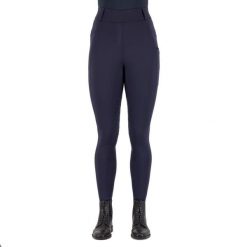 Damskie legginsy jeździeckie z pełną przyczepnością Imperial Riding Tamara. Niebieskie legginsy IMPERIAL RIDING, z aplikacjami, z materiału. Za 405.35 zł.