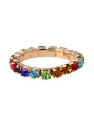 Otazu Pozłacany pierścionek z kryształami Swarovski rozmiar: 53-56. Żółte pierścionki Otazu, z kryształem, pozłacane. Za 96.95 zł.