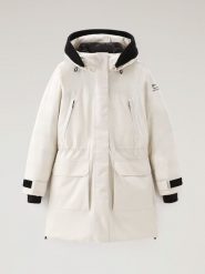 Woolrich Parka "Harveys" w kolorze kremowym rozmiar: M. Brązowe parki Woolrich, m, bez kaptura. Za 2,135.50 zł.