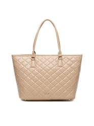 Nine West Torebka CEO-LINDA-LA374-4064 Beżowy. Brązowe shopper Nine West, bez wzorów, z materiału, bez dodatków. Za 249.99 zł.