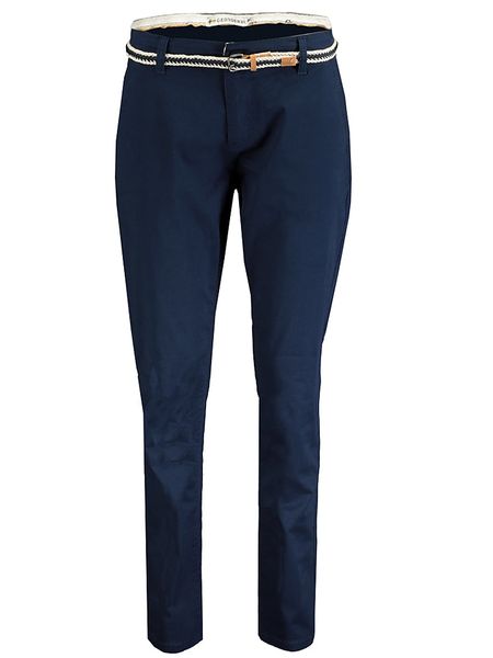 Geographical Norway Spodnie chino "Petunia" w kolorze granatowym rozmiar: L. Niebieskie spodnie materiałowe Geographical Norway, na co dzień, l, bez wzorów, z tkaniny. Za 91.77 zł.