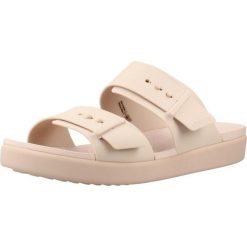 Sandały CROCS 211215C Rose. Czerwone sandały Crocs, bez wzorów, z syntetyku, bez obcasa, bez zapięcia. Za 260.99 zł.