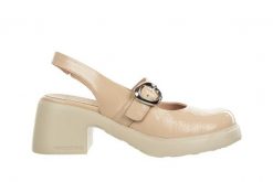 Sandały Wonders E-7111 Palo 138032, Beżowy, Skóra lakierowana - 37. Brązowe sandały Wonders, bez wzorów, z lakierowanej skóry, bez obcasa, na obcasie, bez zapięcia. W wyprzedaży za 404.10 zł.