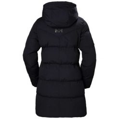 Kurtka puchowa damska Helly Hansen Adore Puffy Parka. Czarne parki Helly Hansen, na zimę, z puchu, bez kaptura. W wyprzedaży za 1,201.55 zł.