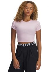 Under Armour Koszulka w kolorze jasnoróżowym rozmiar: L. Różowe bluzki Under Armour, l, bez wzorów, bez kołnierzyka, bez ramiączek. Za 83.62 zł.