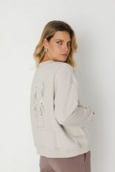 BLUZA BIG SISTER "ŁĄKA" KAMIEŃ One size - Flawless. Bluzy Flawless, bez wzorów, bez kaptura. Za 339.00 zł.