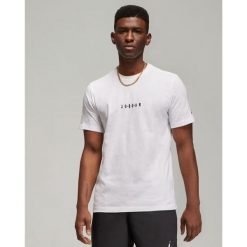 Koszulka Jordan Air Biała - DM3182-100. Białe bluzki Jordan, bez wzorów, sportowe, bez kołnierzyka, bez ramiączek. Za 171.35 zł.