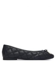 Tommy Hilfiger Baleriny Charm Quilted Ballerina FW0FW09503 Czarny. Czarne baleriny TOMMY HILFIGER, bez wzorów, ze skóry, bez obcasa. Za 449.99 zł.