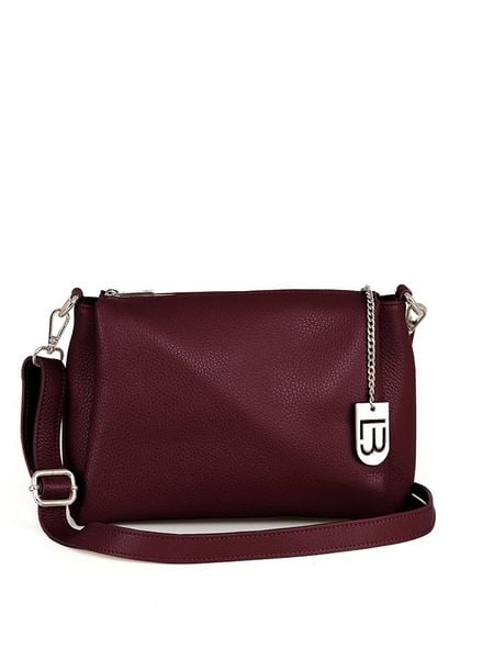 Lucca Baldi Skórzana torebka "Melfi" w kolorze bordowym - 26 x 19 x 9 cm rozmiar: onesize. Czerwone torby na ramię Lucca Baldi, bez wzorów, z materiału, na ramię, bez dodatków. Za 260.99 zł.