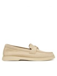 BOSS Lordsy Sienne 50573418 Beżowy. Brązowe lordsy Boss, bez wzorów, ze skóry, bez obcasa, bez zapięcia. Za 849.99 zł.