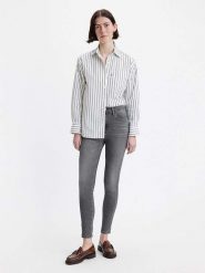 Levi's Dżinsy "720" - Super Skinny fit - w kolorze szarym rozmiar: W28/32. Szare jeansy Levi's®, s, z aplikacjami, z podwyższonym stanem. Za 189.15 zł.