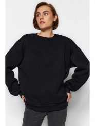 Trendyol Bluza w kolorze czarnym rozmiar: S. Czarne bluzy Trendyol, s, bez wzorów, z bawełny, bez kaptura. Za 52.79 zł.