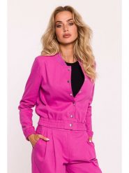 Made of emotion Bluza w kolorze różowym rozmiar: XXL. Różowe bluzy Made Of Emotion, xxl, bez wzorów, z bawełny, bez kaptura. Za 118.84 zł.