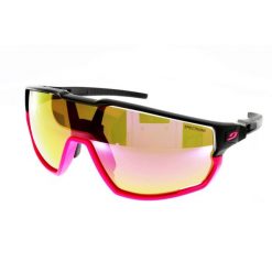 Okulary rowerowe JULBO Rush czarno różowe Spectron kat.3. Czarne okulary przeciwsłoneczne JULBO, bez wzorów, sportowe. Za 600.00 zł.