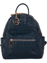 Mia Tomazzi Skórzany plecak w kolorze granatowym - 20 x 25 x 12 cm rozmiar: onesize. Niebieskie plecaki Mia Tomazzi, bez wzorów, z materiału. Za 277.36 zł.