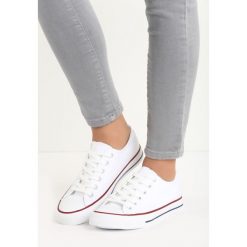 Białe Trampki Tyrel. Białe trampki Born2be, bez wzorów, przed kostkę, bez zapięcia. Za 54.99 zł.