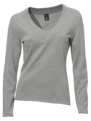 Heine Sweter w kolorze szarym rozmiar: 42. Szare swetry Heine, bez wzorów, z bawełny, bez ramiączek. Za 56.95 zł.