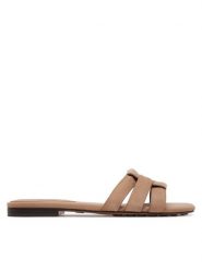 Aldo Klapki Gotosandal 13966707 Brązowy. Brązowe klapki Aldo, bez wzorów, z nubiku, bez obcasa. Za 209.99 zł.