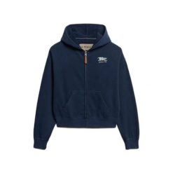 Bluza damska z kapturem Superdry Heritage Hamptons. Niebieskie bluzy Superdry, bez wzorów, z kapturem. Za 339.80 zł.