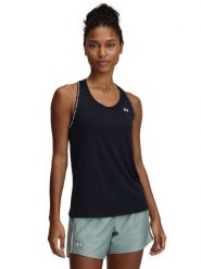 Under Armour Top sportowy "Tech Knockout" w kolorze czarnym rozmiar: XS. Czarne koszulki sportowe Under Armour, bez wzorów, z materiału, bez ramiączek, outdoorowe. Za 92.42 zł.