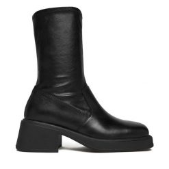 Botki Vagabond Shoemakers. Czarne botki Vagabond Shoemakers, bez wzorów, bez obcasa, na płaskiej podeszwie, bez zapięcia. Za 649.99 zł.
