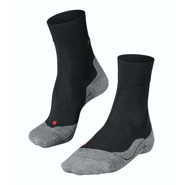 Skarpetki damskie Falke RU4 Wool. Czarne skarpety Falke, bez wzorów, z materiału. Za 147.50 zł.