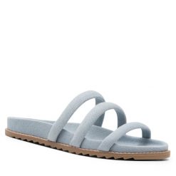 Klapki Jenny Fairy. Niebieskie klapki Jenny Fairy, bez wzorów, bez obcasa. Za 119.99 zł.