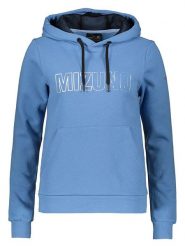 Mizuno Bluza w kolorze niebieskim rozmiar: L. Niebieskie bluzy sportowe Mizuno, l, bez wzorów, z kapturem. Za 136.45 zł.