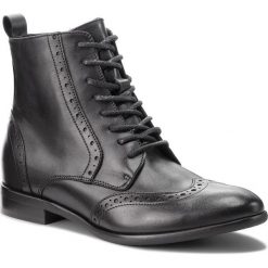 Botki EDEO - 3291-741 Czarny. Czarne botki Edeo, bez wzorów, ze skóry, bez obcasa, bez zapięcia. W wyprzedaży za 229.00 zł.