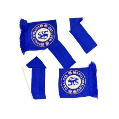 Szalik Chelsea Londyn - pasiak - licencjonowany. Niebieskie szaliki CHELSEA, bez wzorów, sportowe. Za 119.90 zł.