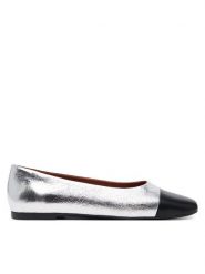 Vagabond Shoemakers Baleriny Jolin 5508-619-72 Srebrny. Szare baleriny Vagabond Shoemakers, bez wzorów, ze skóry, bez obcasa. Za 259.99 zł.