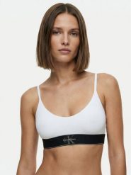 Calvin Klein Underwear Biustonosz top LV00QF8814 Biały. Białe biustonosze Calvin Klein Underwear, bez wzorów, z syntetyku. Za 129.99 zł.
