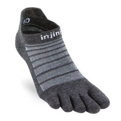 Skarpetki Injinji Lightweight No-Show Wool. Szare skarpety Injinji, bez wzorów, z wełny. Za 132.00 zł.