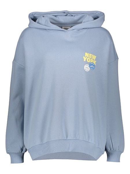 ONLY Bluza w kolorze błękitnym rozmiar: L. Niebieskie bluzy Only, l, bez wzorów, z kapturem. Za 114.17 zł.