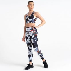 Legginsy fitness damskie Dare2B Influential. Niebieskie legginsy Dare 2b, bez wzorów. W wyprzedaży za 89.99 zł.