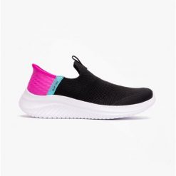 Buty na co dzień damskie SKECHERS ULTRA FLEX 3.0 siateczka. Czarne obuwie sportowe Skechers, bez zapięcia, trekkingowe, Skechers Sport. Za 226.00 zł.