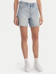 Calvin Klein Jeans Szorty jeansowe LV047F766G Niebieski Relaxed Fit. Niebieskie szorty Calvin Klein Jeans, bez wzorów, z jeansu. Za 339.99 zł.