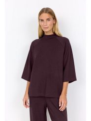 Soyaconcept Koszulka "Banu" w kolorze ciemnofioletowym rozmiar: XL. Różowe bluzki Soyaconcept, xl, bez wzorów, bez kołnierzyka, bez ramiączek. Za 149.95 zł.