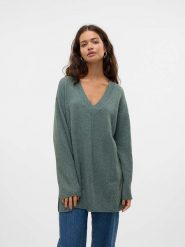Vero Moda Sweter w kolorze zielonoszarym rozmiar: S. Szare swetry Vero Moda, s, bez wzorów, bez ramiączek. Za 61.60 zł.