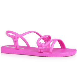 SANDAŁY DAMSKIE IPANEMA SOLAR SANDAL. Czerwone sandały Ipanema, bez wzorów, z materiału, eleganckie, z otwartym noskiem, bez obcasa, bez zapięcia. Za 85.00 zł.