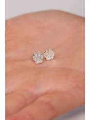 Lodie Silver Srebrne kolczyki-wkrętki z cyrkoniami rozmiar: onesize. Szare kolczyki Lodie Silver, z cyrkonią, srebrne. Za 117.45 zł.