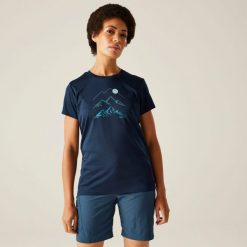 Koszulka turystyczna damska Fingal IX. Czerwone bluzki Regatta, bez wzorów, z tkaniny, casualowe, bez kołnierzyka, bez ramiączek. Za 128.50 zł.